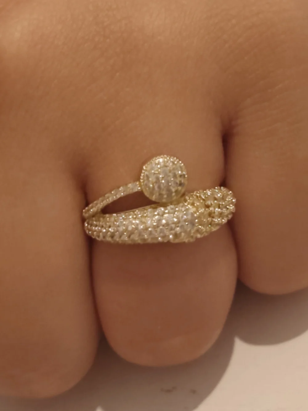 The surface is plated with a thin layer of real gold 14k